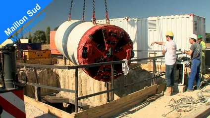 Maillon Sud Montpellier : fonçages par micro-tunneliers (A9, RD612 et voie RFF Tarascon/Sète)