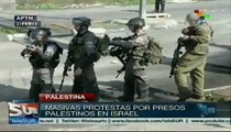 Masivas protestas a favor de presos palestinos en Israel