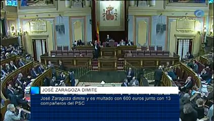 José Zaragoza dimite y es multado con 600 euros junto con 13 compañeros del PSC