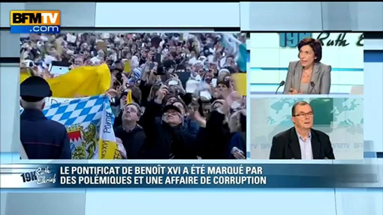 Mgr Bernard Podvin et Bernard Lecomte: le Face à face de Ruth Elkrief - 28/02