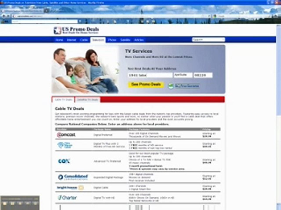Compare Cable television Cable television Deals