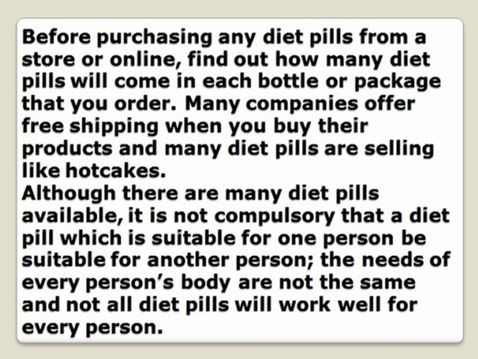 How to Find & Buy the Diet Pills that Really Work!