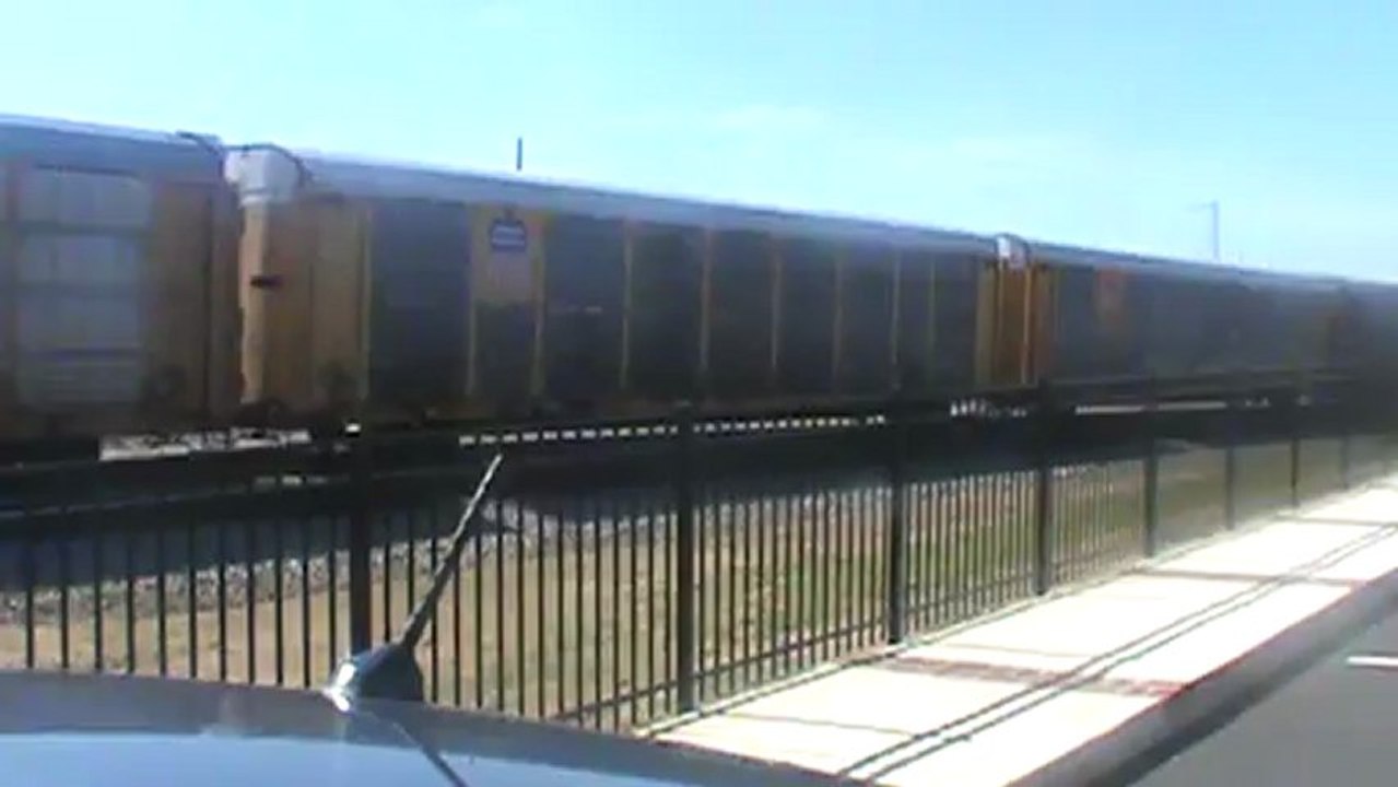 Norfolk Southern autorack Train northwest through Austell Ga.