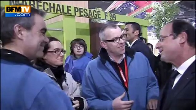 Au salon de l'Agriculture, François Hollande rassure les éleveurs - 23/02