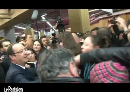 Salon de l'agriculture: ils ont réussi à approcher le Président Hollande