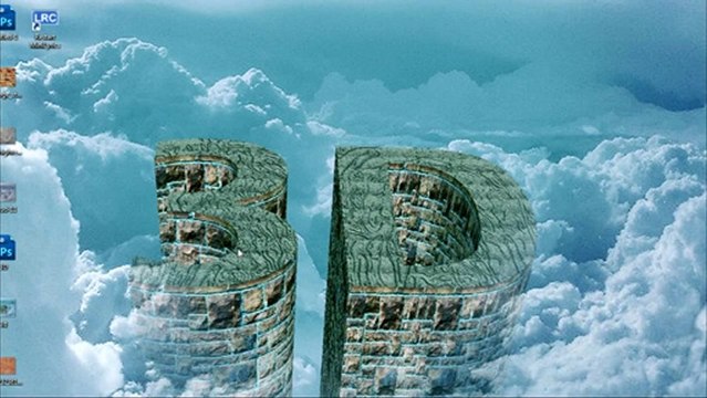 How to Create 3D text and 3D building using Photoshop cs5 Extended