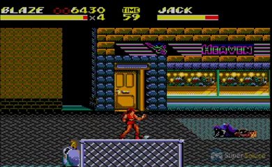 Streets of Rage 2 : Blaze passe la ville au karcher