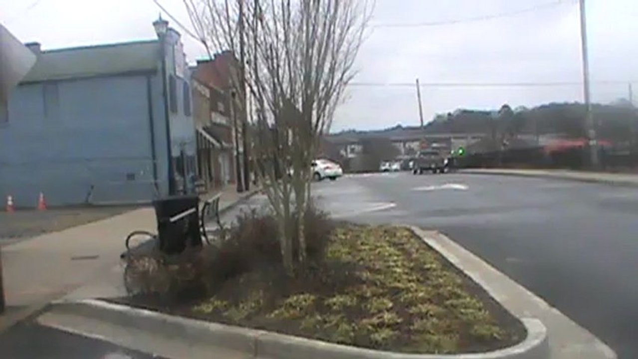 Norfolk Southern Triple Crown roadrailer train  southeast through Austell Ga.