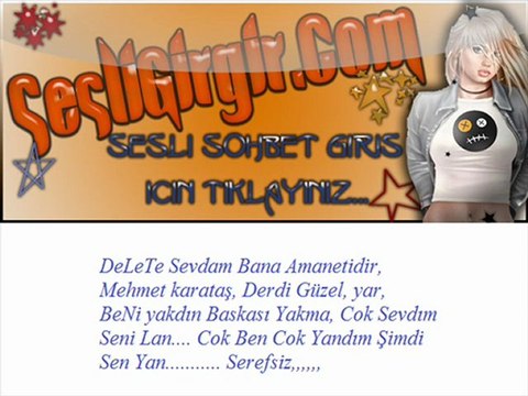 Sesligirgir.com En GüZel Damar ŞiiR Serefsiz...! Mehmet Karataş... 2013 Serefiz Şiir Sesligirgir.com