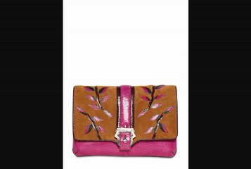 Paula Cademartori  Silvye Jungle Lizard And Leather Clutch Uk Fashion Trends 2013 From Fashionjug.com