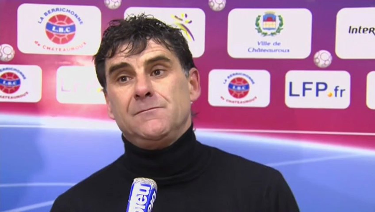 Conférence de presse Châteauroux - AC Arles Avignon : Didier THOLOT (LBC) - Franck  DUMAS (ACA) - saison 2012/2013