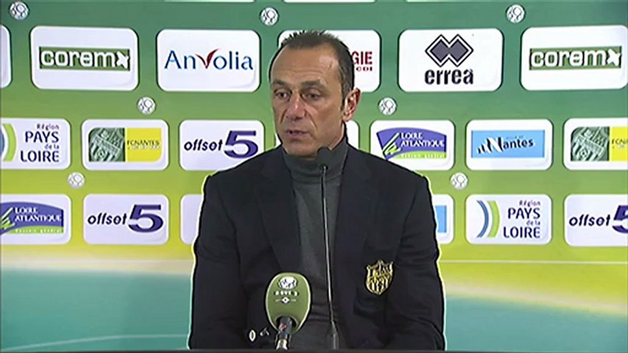 Conférence de presse FC Nantes - Havre AC : Michel DER ZAKARIAN (FCN) - Erick MOMBAERTS (HAC) - saison 2012/2013