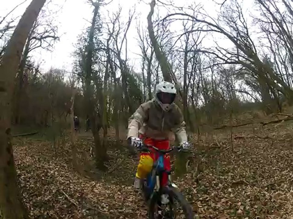 Exercice technique en VTT