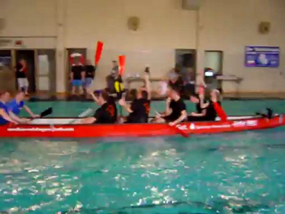 Drachenboot Indoorcup Unser erster Lauf