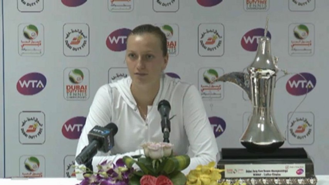 Dubai: Kvitova glücklich über ersten Turniersieg in 2013