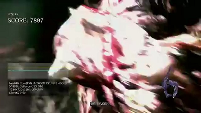 Vidéos des internautes - RESIDENT EVIL 6 (benchmark pc)