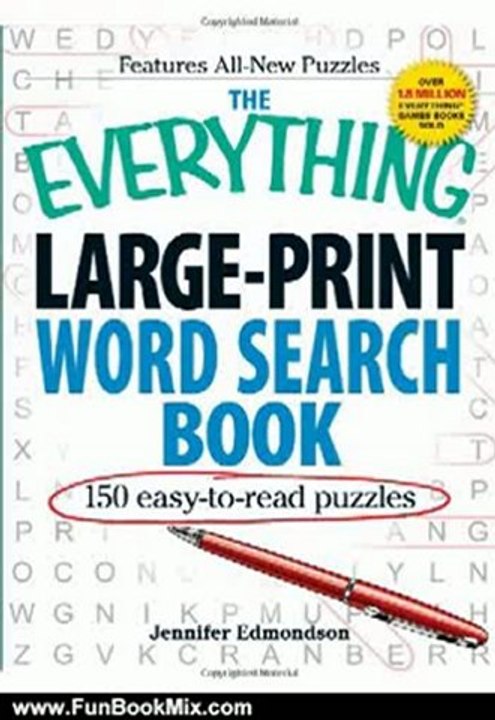 Fun Book Review: The Everything Large-Print Word Search Book: 150 easy-to-read puzzles (Everything Series) by Jennifer Edmondson