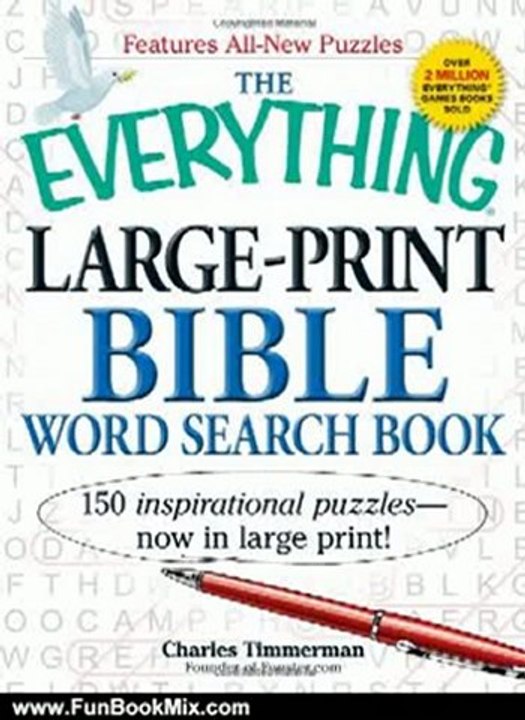 Fun Book Review: The Everything Large-Print Bible Word Search Book: 150 inspirational puzzles - now in large print! (Everything Series) by Charles Timmerman
