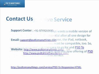 PSD To Responsive HTML