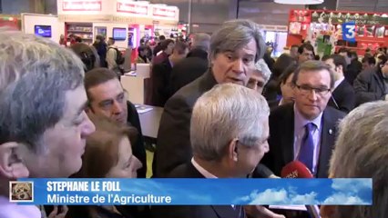 SIA 2013 : Réaction de Stéphane Le Foll aux propos de Lemaire