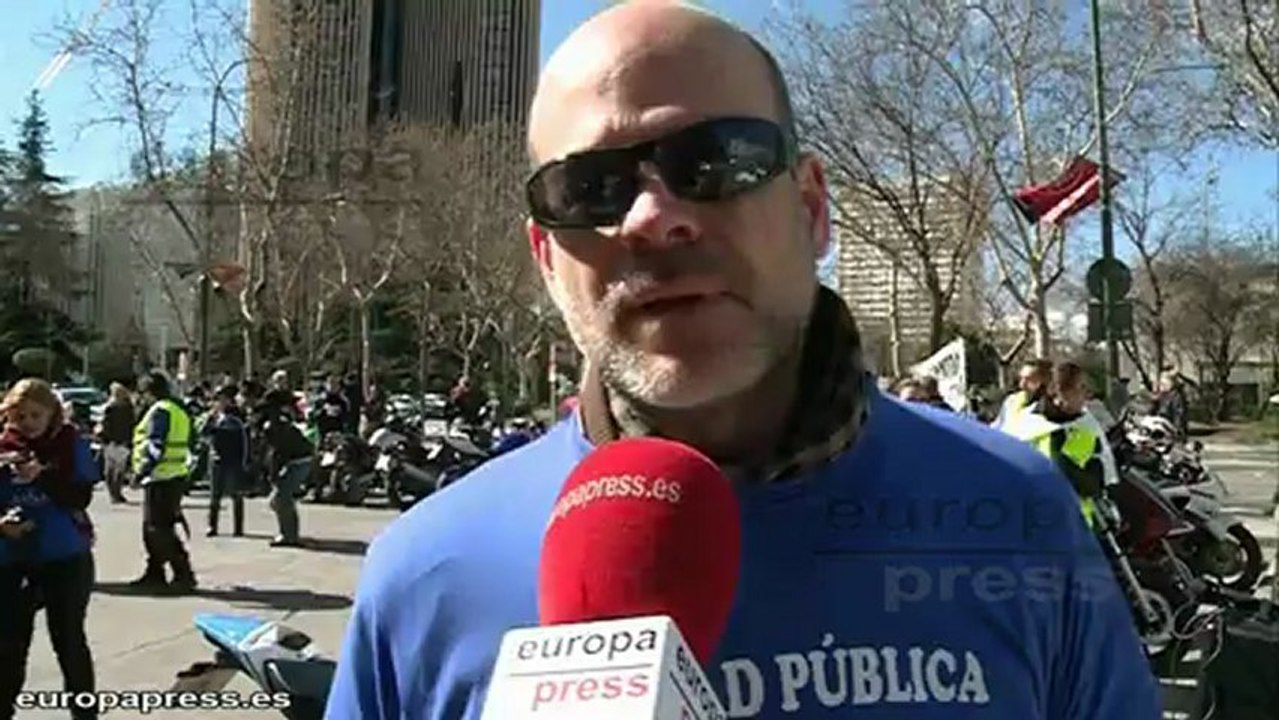 Moteros por la Sanidad Pública denuncian recortes