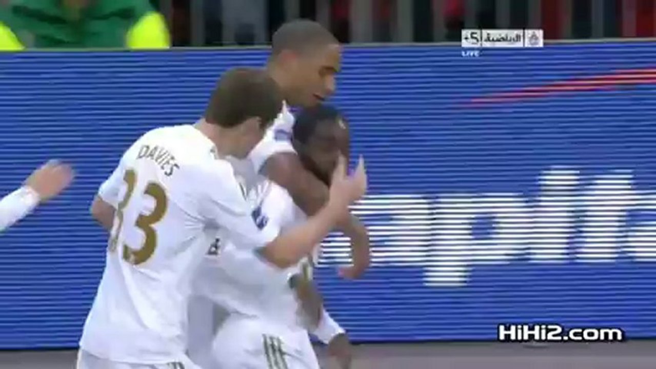 هدف داير - سوانزي 1-0 برادفورد