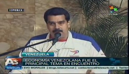 La economía, tema central de la reunión con el Pdte. Chávez