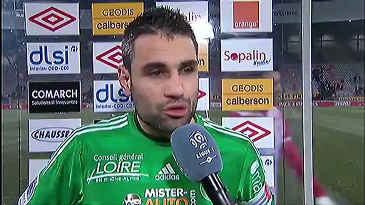 Interview de fin de match : AS Nancy-Lorraine - AS Saint-Etienne - saison 2012/2013