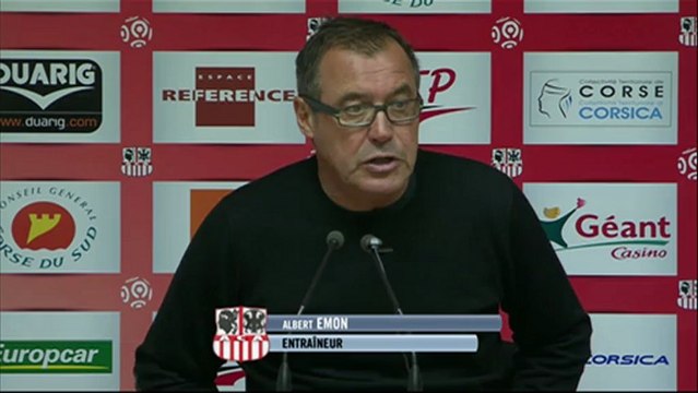 Conférence de presse AC Ajaccio - LOSC Lille : Albert EMON (ACA) - Rudi GARCIA (LOSC) - saison 2012/2013