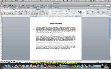 Tuto Mac - Word 2011 - Lettrine - Extrait