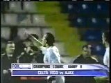 2003 (November 4) Celta (Spain) 3-Ajax Amsterdam (Holland) 2 (Champions League)