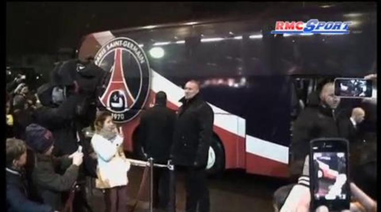 PSG - OM / L'arrivée des Parisiens au Parc des Princes - 24/02