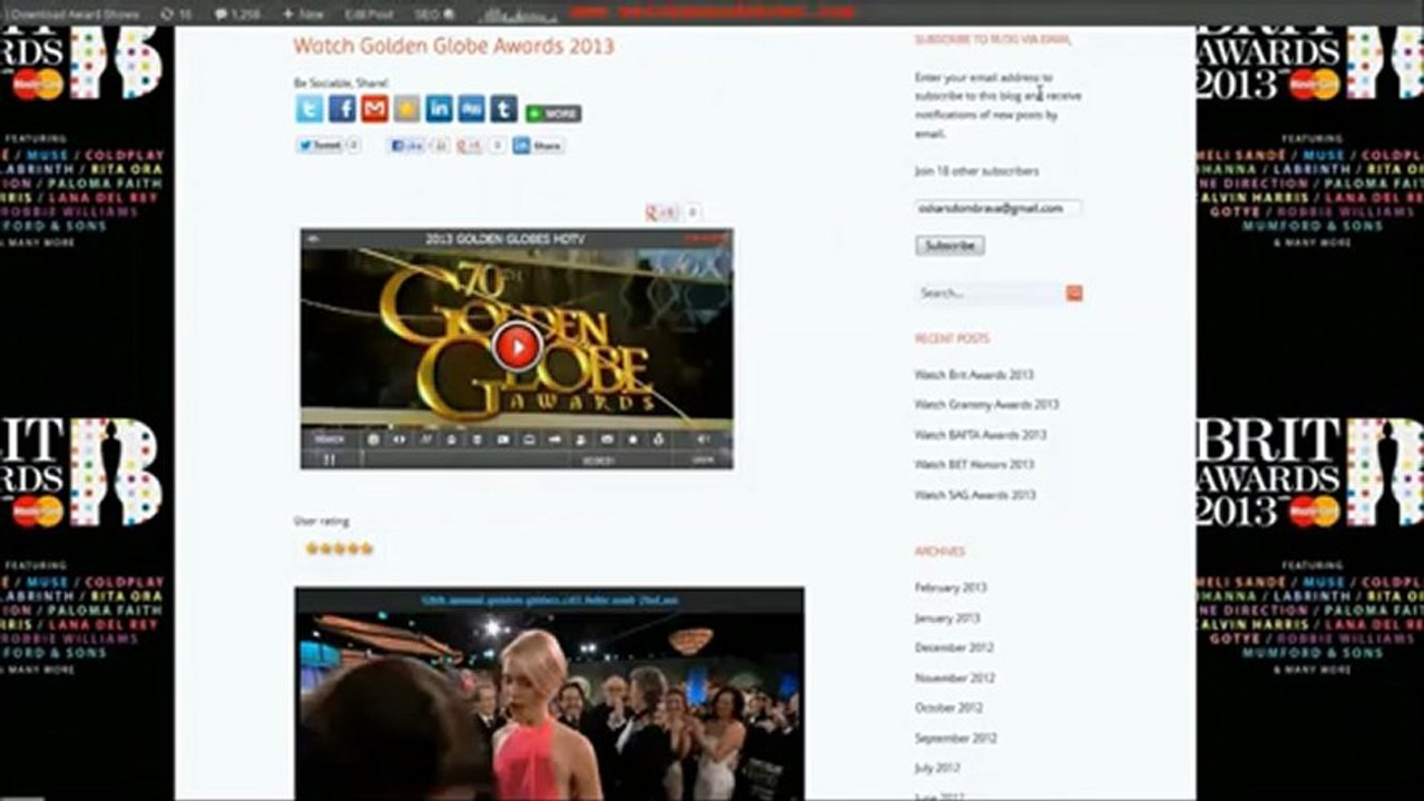 Aaron Tveit performance Academy Awards