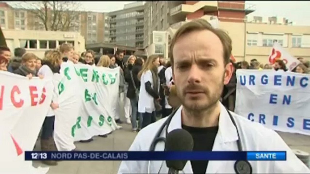 Patrick pelloux en soutien aux urgences de Roubaix