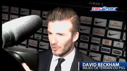 PSG - OM / Beckham: "Je suis content d'être entré sur la pelouse pour jouer" - 24/02