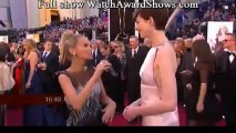 Anne Hathaway Oscars 2013 red carpet interview [HD]