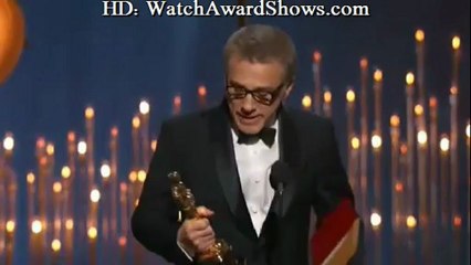Christoph Waltz acceptance speech for Best Support actor Academy Awards 2013 [HD]