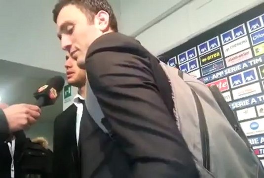 Ο Τοροσίδης κάνει δηλώσεις μετά το ματς με την Αταλάντα