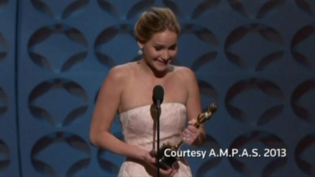 Jennifer Lawrence wins best actress Oscar for Silver Linings Playbook .