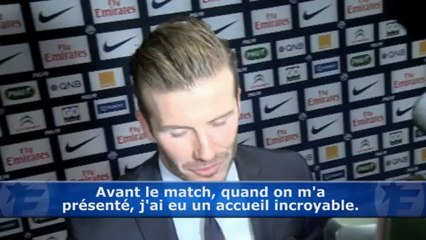 David Beckham satisfait de sa première avec le PSG