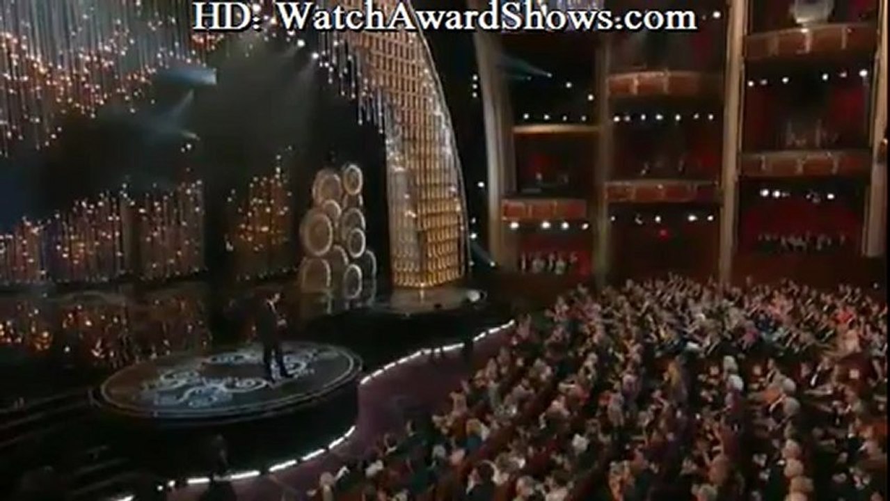 Captain Kirk stops Seth for racist jokes and Chris Brown and Rihanna 2013 Oscars [HD]