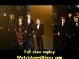 Russell Crowe and the cast of Les Miserables perform onstage Oscars 2013