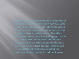 CPR Training Program: A Life Saving Treatment