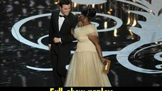 Paul Rudd and Melissa McCarthy present onstage Oscars 2013