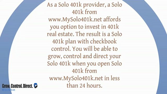 Solo 401k Investments And Procedure For Investing In Real Estate