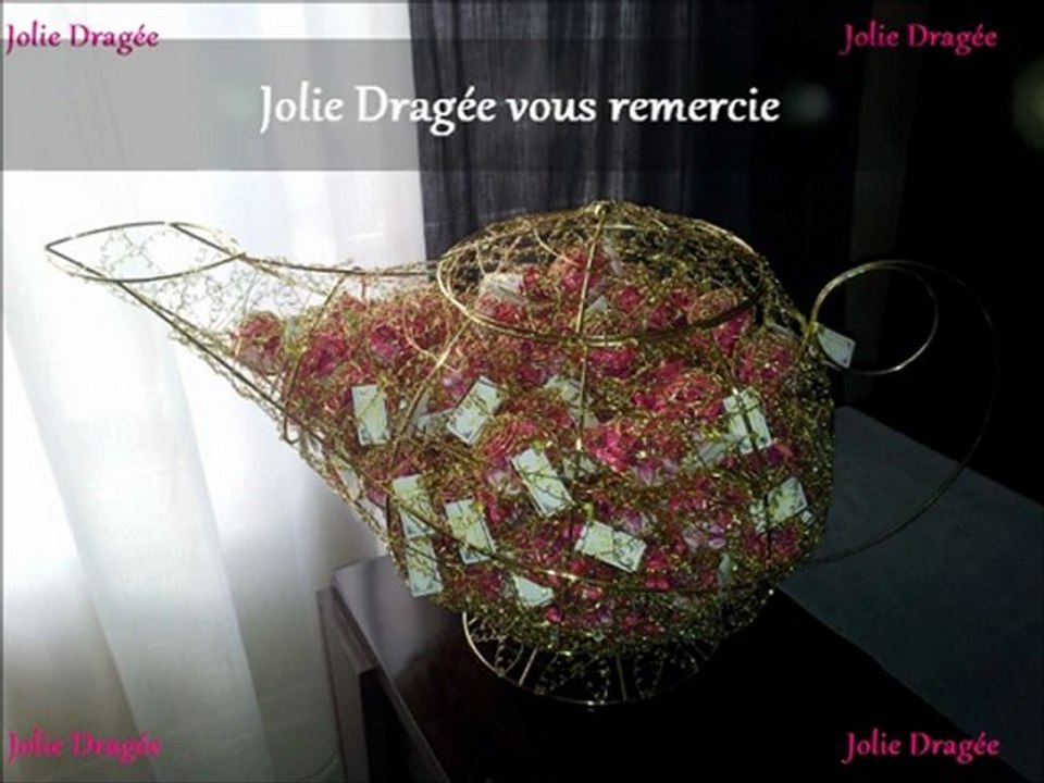Lampe d'aladin dragées mariage par Jolie Dragée