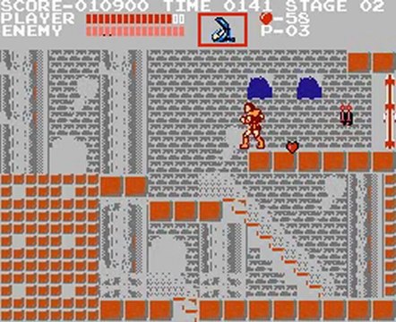 Castlevania gameplay Stage 1-4 [NES]