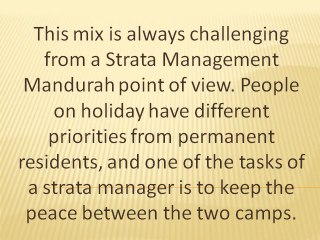 Strata Management Demand Increasing in Mandurah