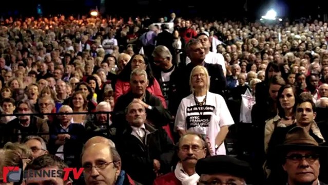 François Hollande en meeting à Rennes : la cohue pour relancer la campagne