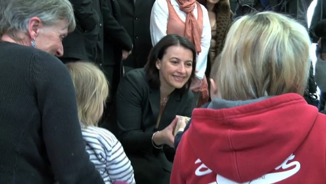 Visite de Cécile Duflot en Haute-Saône, 22 février 2013